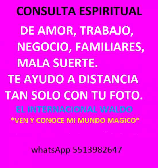 CONSULTAS ESOTÉRICAS Y ESPIRITUALES A DISTANCIA